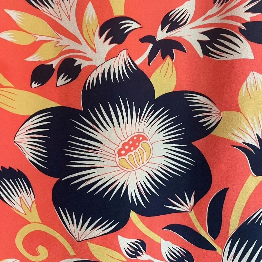 J Crew silk floral print mini dress size 2 - Picture 4 of 7